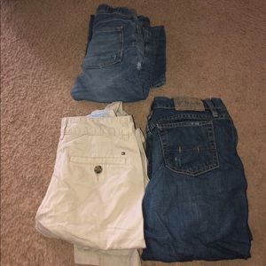 3 pair boy jeans